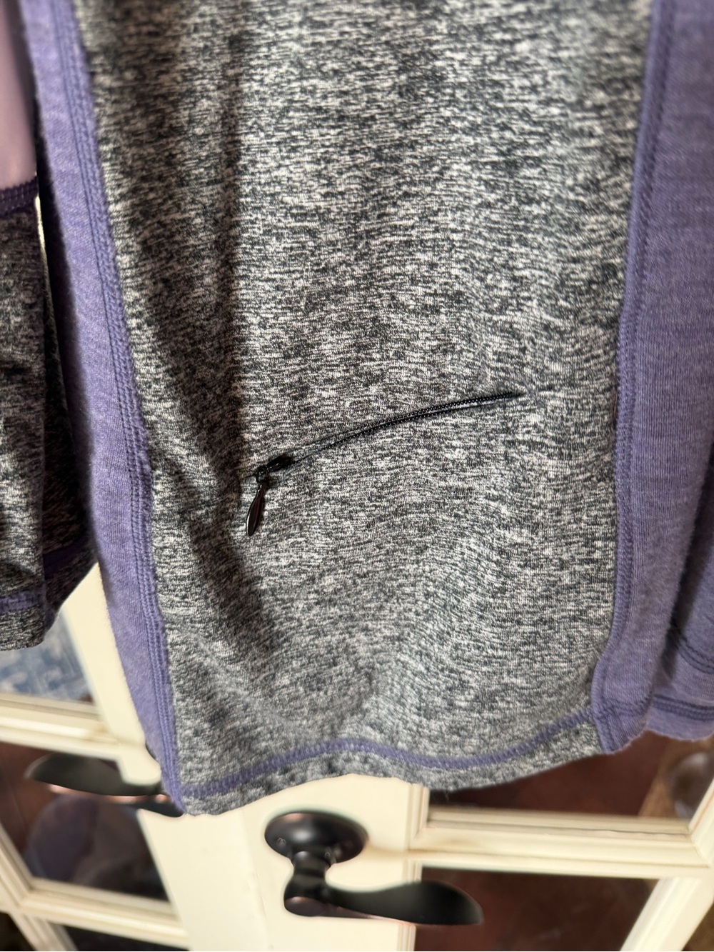 WoolX Merino Wool Quarter Zip Pullover Womens Medium Blue Gray Activewear - Picture 6 of 6